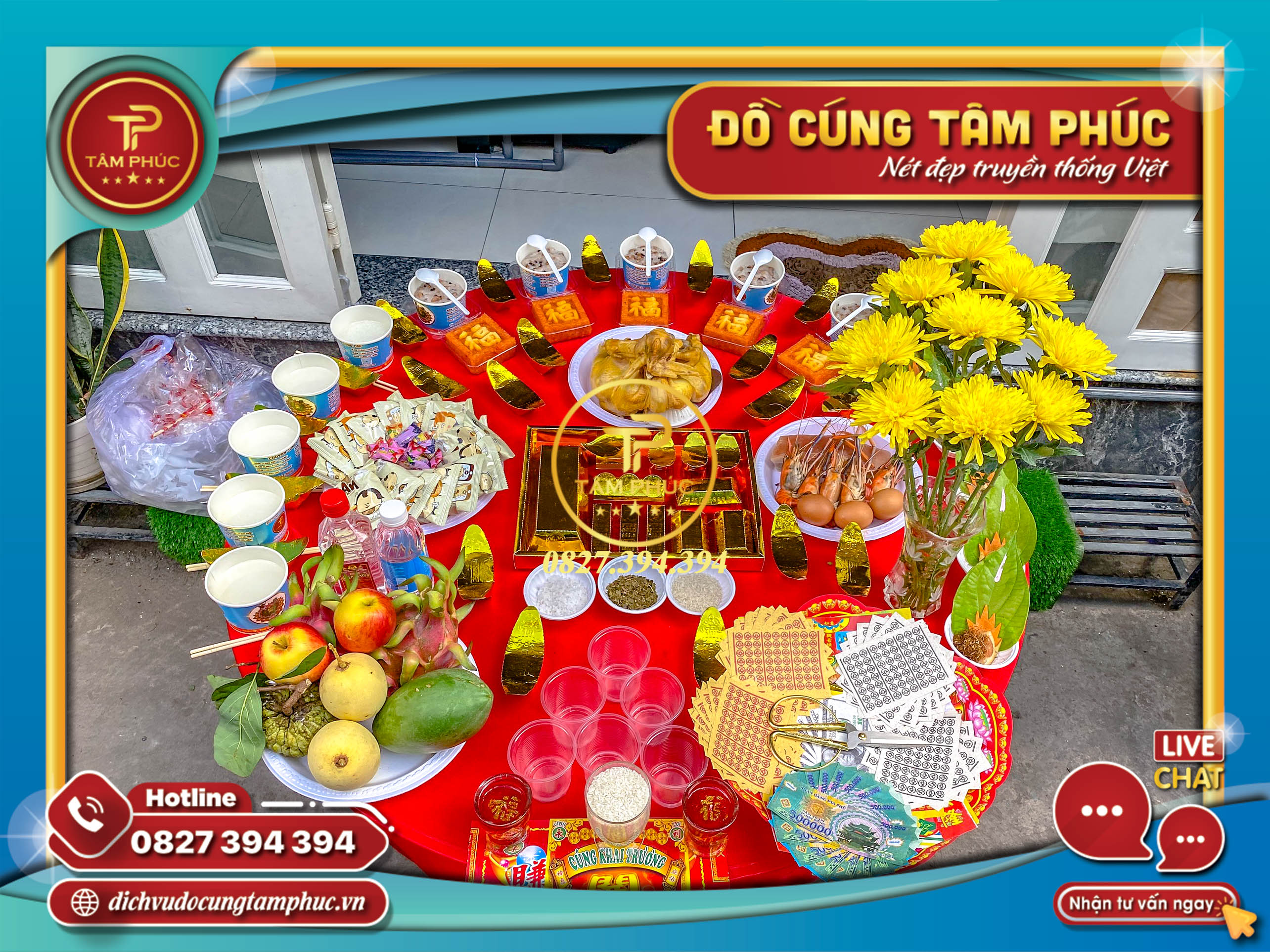 Dịch vụ Mâm cúng Khai Trương trọn gói tại Cần Thơ.